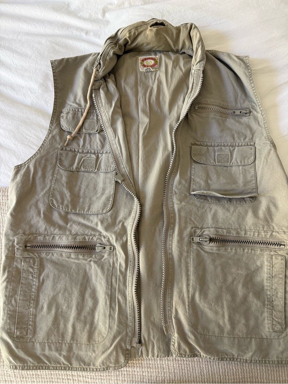 Banana Republic Men's Utility Vest in Beige 80’s Era Piece